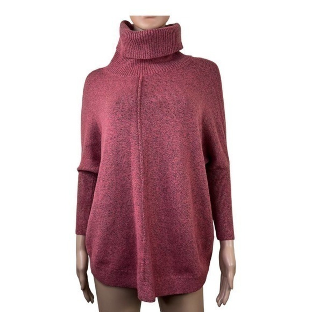 NWT Loft Women Top Sweater Turtleneck Red Pech Size XS